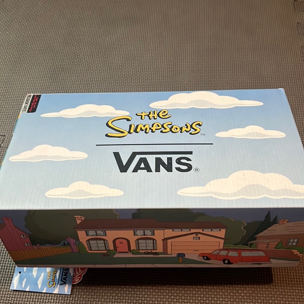 Vans x simpsons limited collab slip ons